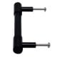 Black Small Cylinder Glass Door Handles